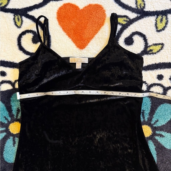 🖤 Michael Kors Black Crushed Velvet Slip Dress - Tagged Large (Fits S/M) 🖤 - Picture 7 of 10